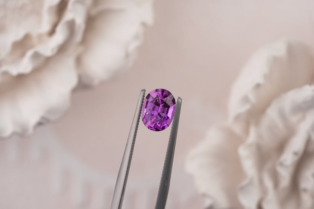 1.41 CT Oval Purple/Magenta Sapphire - Lavender Creek Gems 