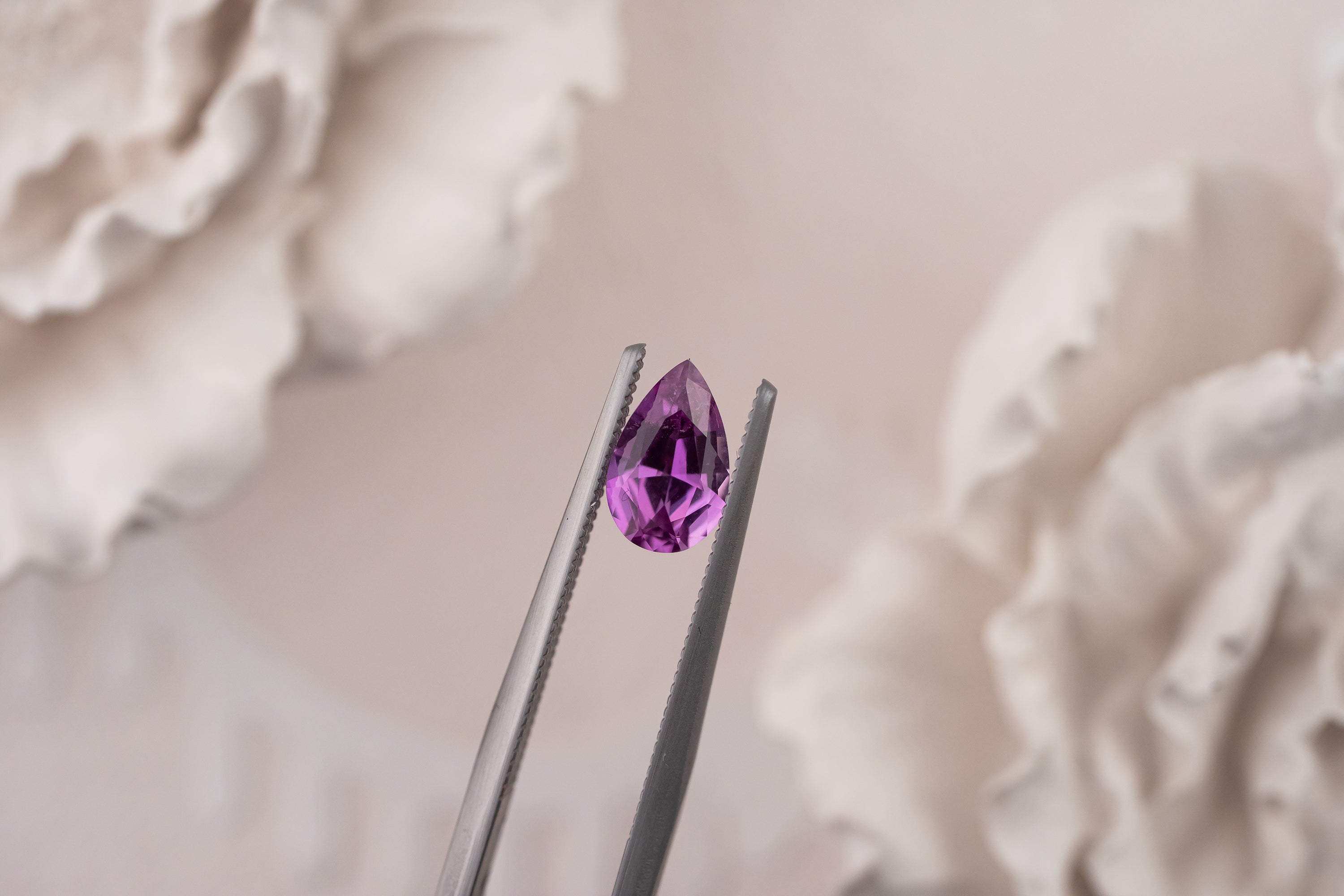 0.92 CT Pear Purple Sapphire - Lavender Creek Gems 