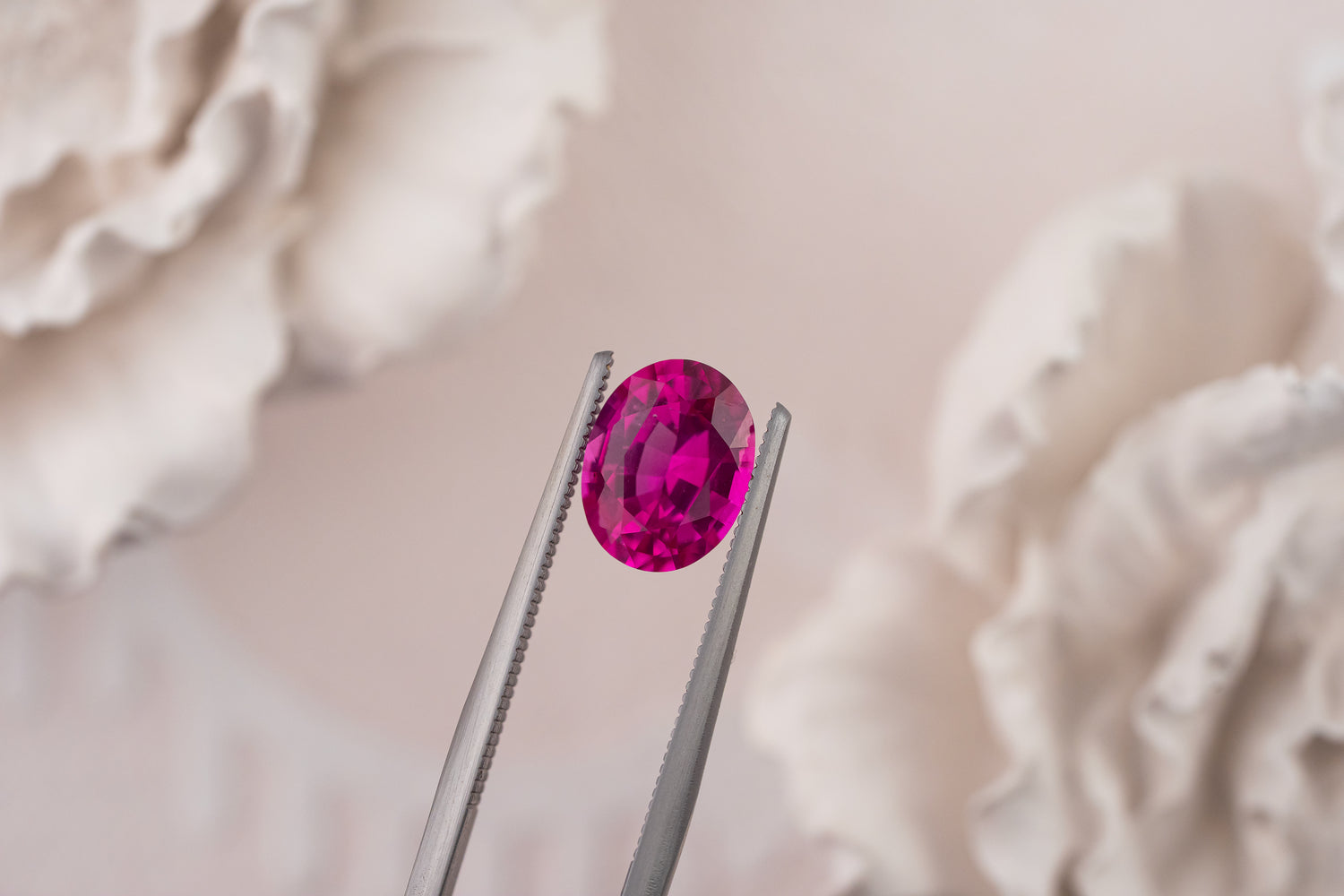1.97 CT Oval Deep Hot Pink Sapphire - Lavender Creek Gems 