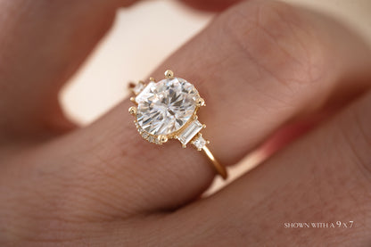 The Sura Moissanite Ring - Lavender Creek Gems 