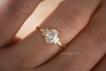 The Sura Moissanite Ring - Lavender Creek Gems 