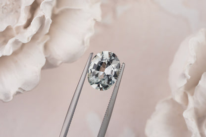 2.53 CT Oval Pastel Green Sapphire