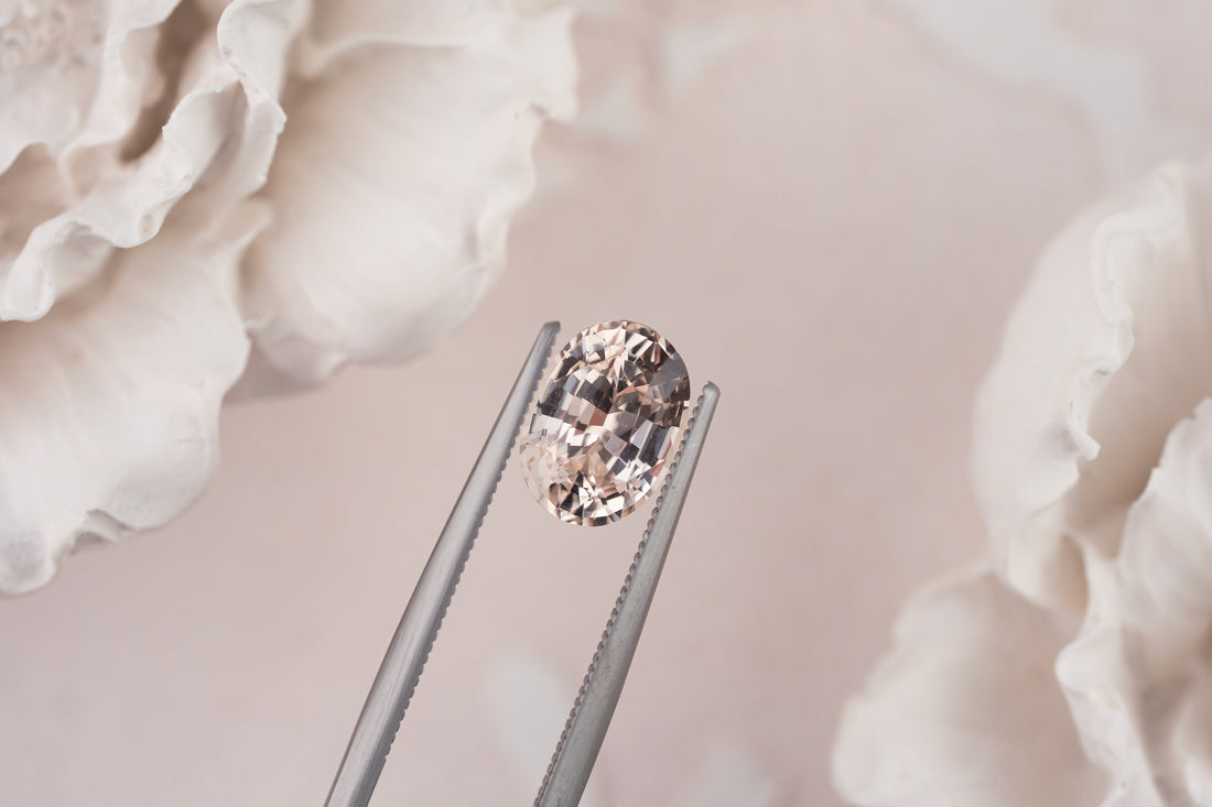 2.09 CT Oval Golden Apricot Sapphire