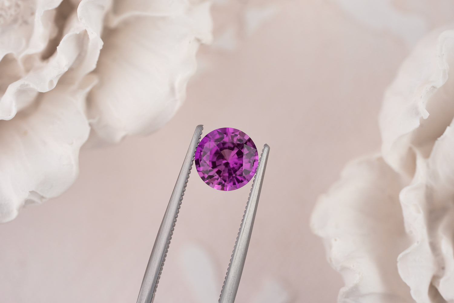 1.5 CT Round Magenta Sapphire