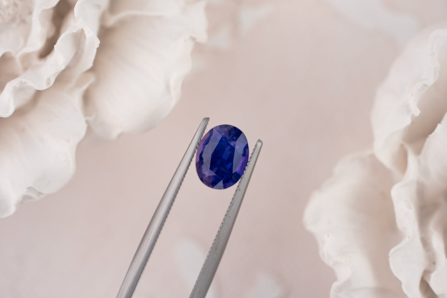 1.44 CT Oval Deep Purple Sapphire