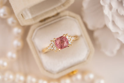The Veraine Ring | 1.25 CT Fantasy Pink Tourmaline - Lavender Creek Gems 