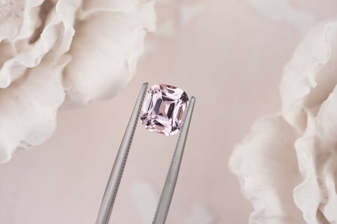 2.03 CT Cushion Pastel Pink Sapphire