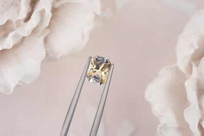 1.09 CT Radiant Bicolor Blue/Golden Sapphire