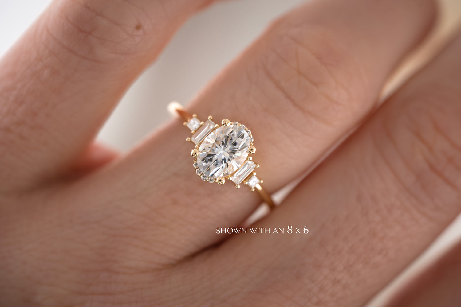 The Sura Moissanite Ring - Lavender Creek Gems 