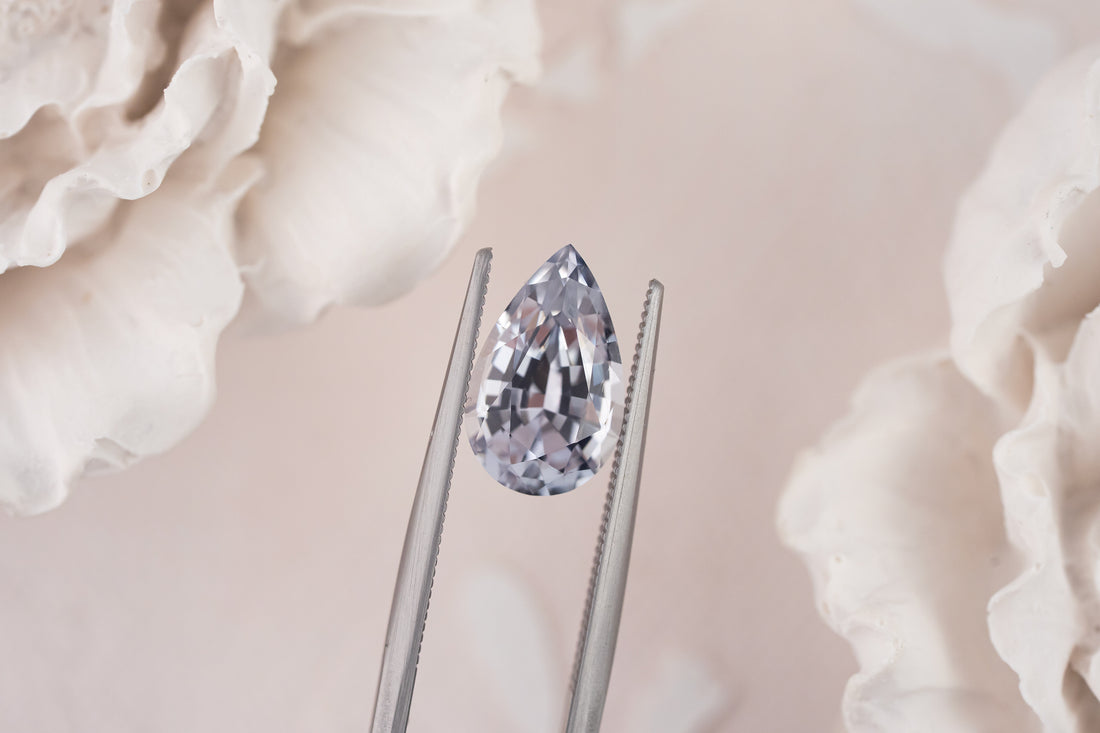 3.10 CT Pear Light Blue Sapphire