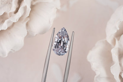 3.10 CT Pear Light Blue Sapphire