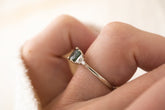 The Maeve Ring  - 1.18 CT Round Teal Montana Sapphire - Lavender Creek Gems 