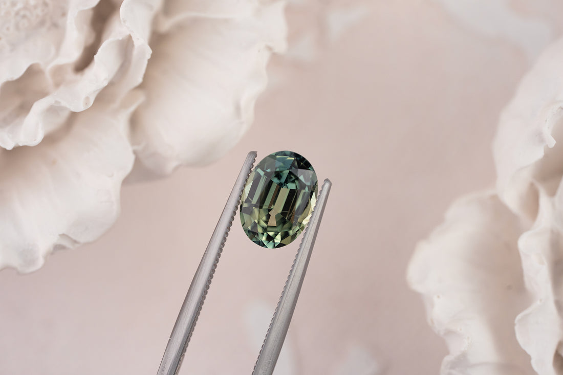 2.04 CT Oval Teal/Green Sapphire - Lavender Creek Gems 