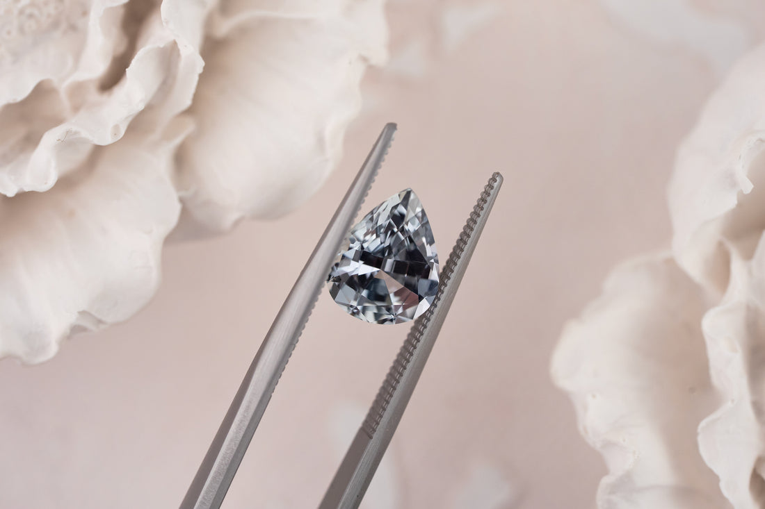 2.24 CT Pear Light Blue Sapphire - Lavender Creek Gems 