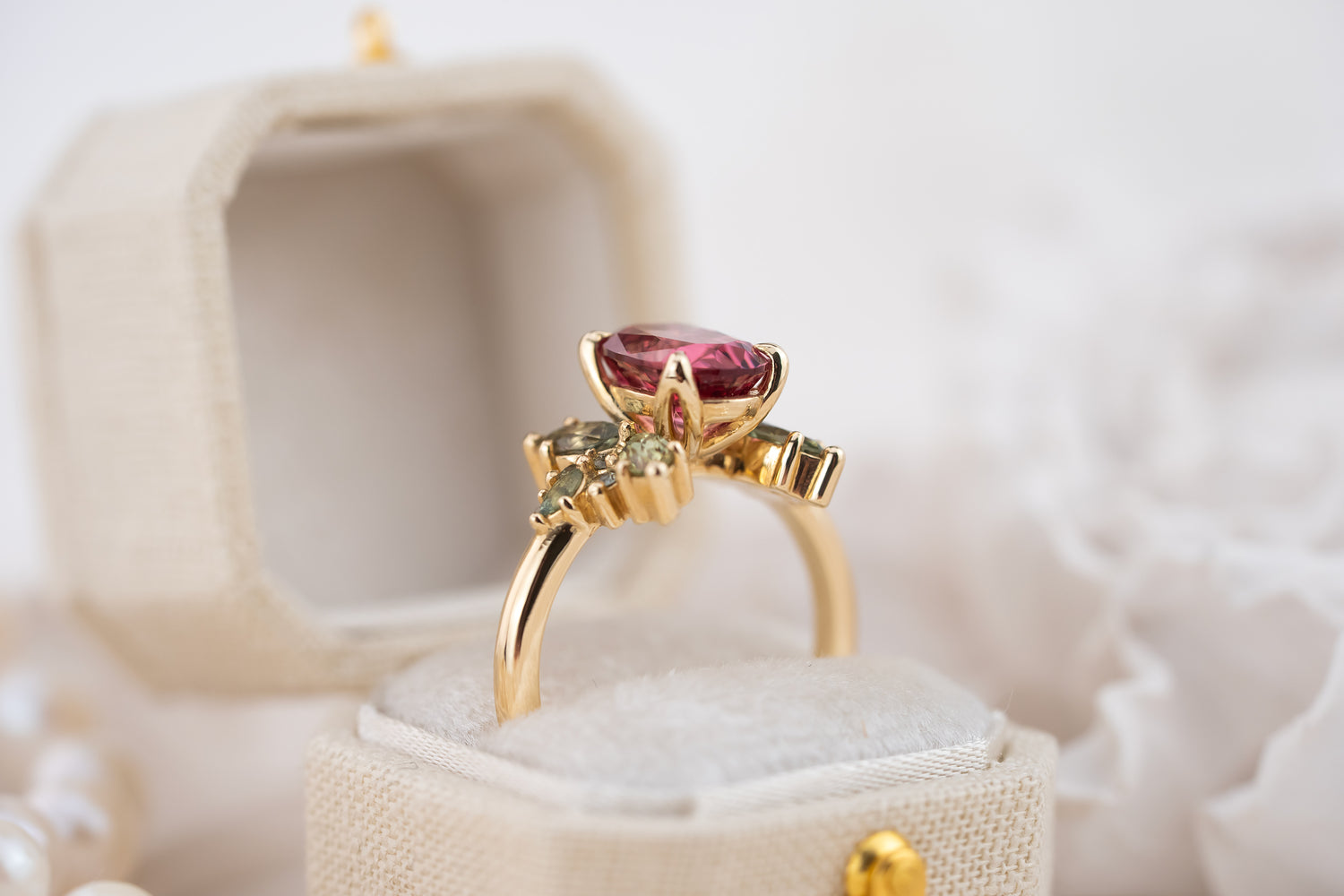 The Veraine Ring | 2.26 Oval Rose Spinel - Lavender Creek Gems 