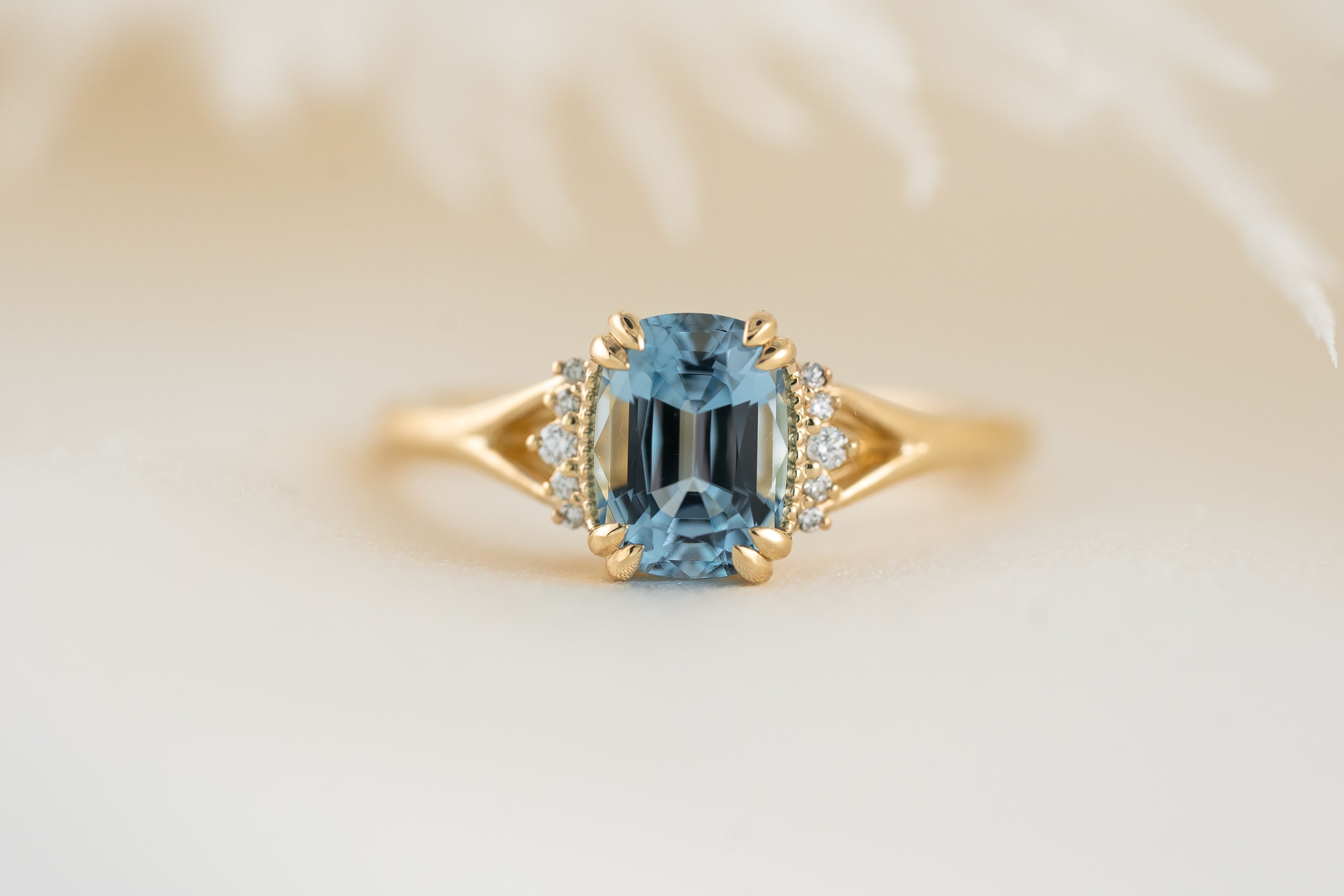 The Serendipity Ring | 2.99 CT Radiant Red Zircon – Lavender