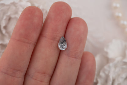 1.7 CT Pear Pastel Blue Sapphire