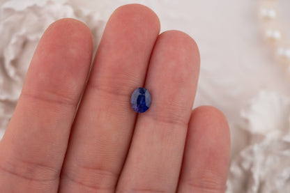 1.44 CT Oval Deep Purple Sapphire