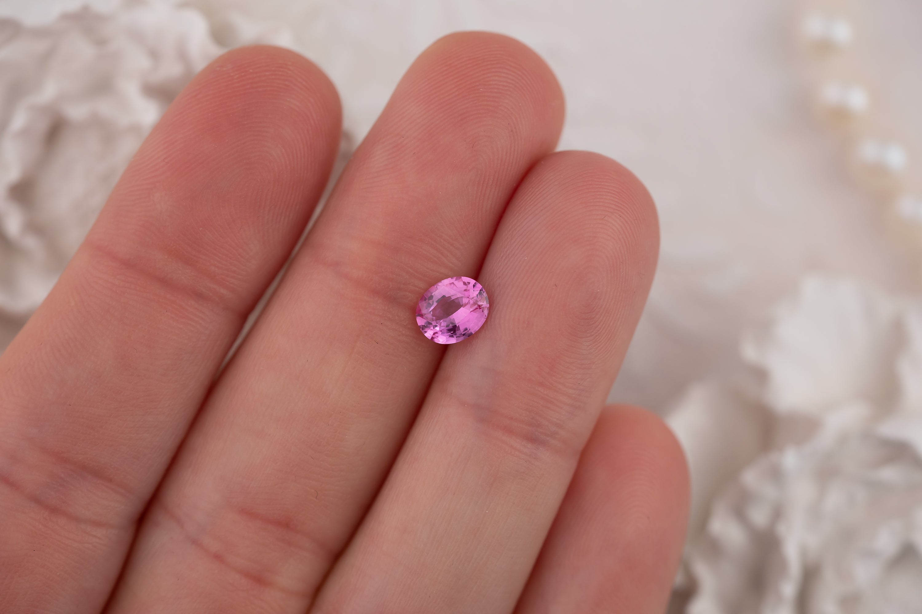 1.06 CT Oval Pink Sapphire