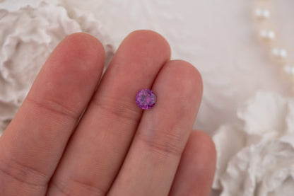 0.89 CT Round Magenta Sapphire