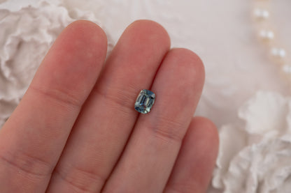 1.15 CT Elongated Cushion Bicolor Blue/Teal Sapphire - Lavender Creek Gems 