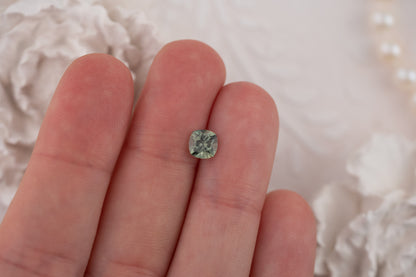 1.1 CT Cushion Teal/Blue Montana Sapphire - Lavender Creek Gems 