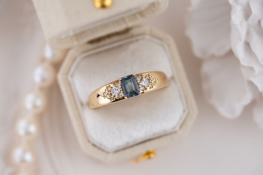 The Astral Ring | 0.42 CT Alexandrite - Lavender Creek Gems 