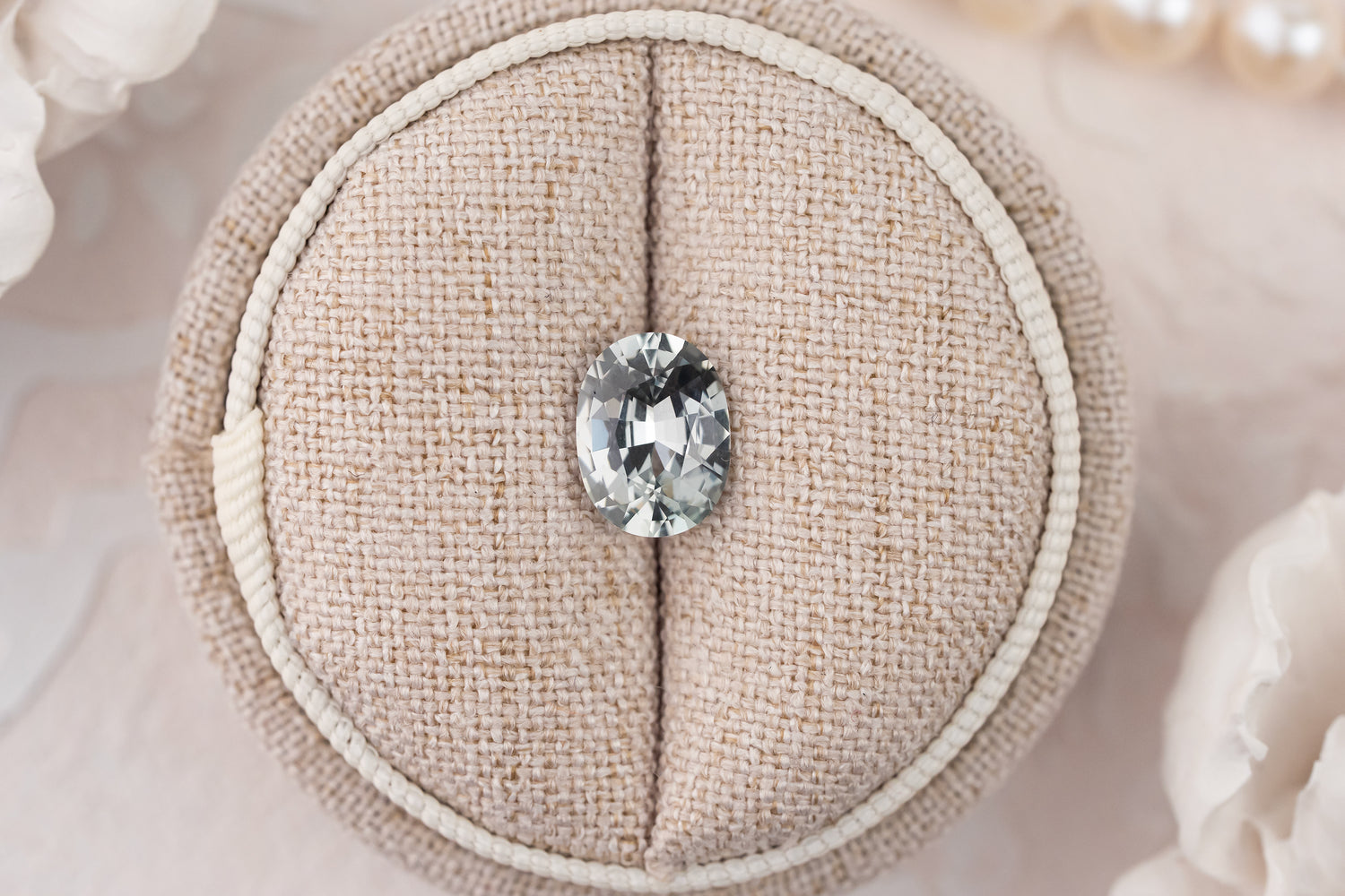 2.53 CT Oval Pastel Green Sapphire