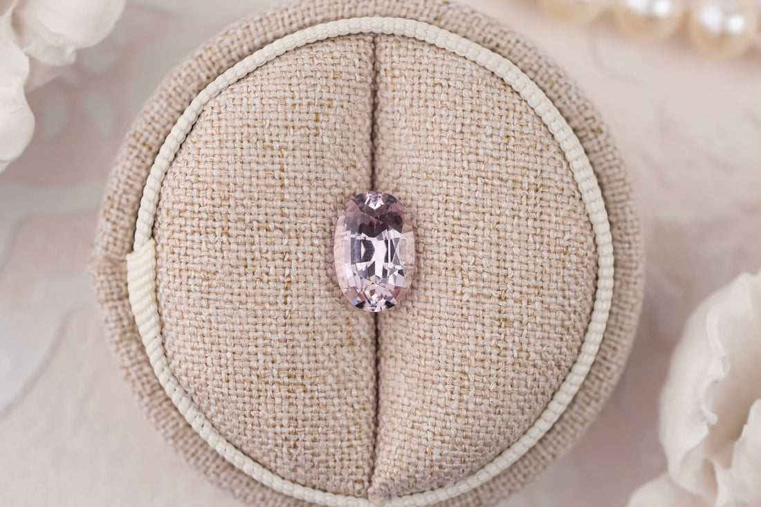 2.78 CT Oval Pastel Pink Sapphire