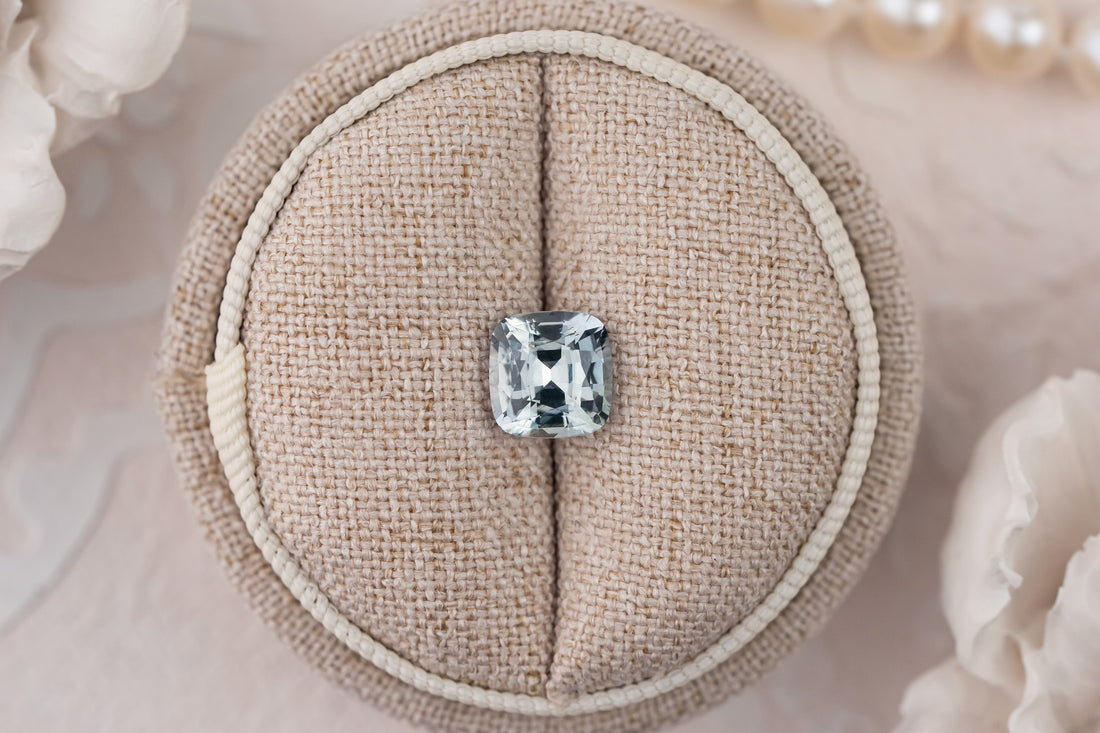 2.43 CT Cushion Mint Sapphire