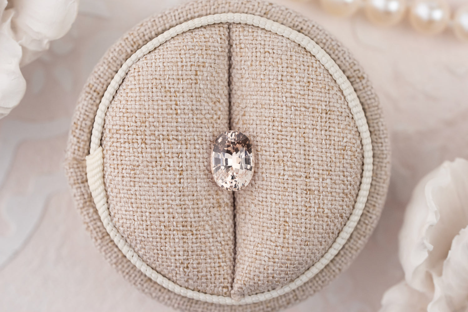 2.09 CT Oval Golden Apricot Sapphire