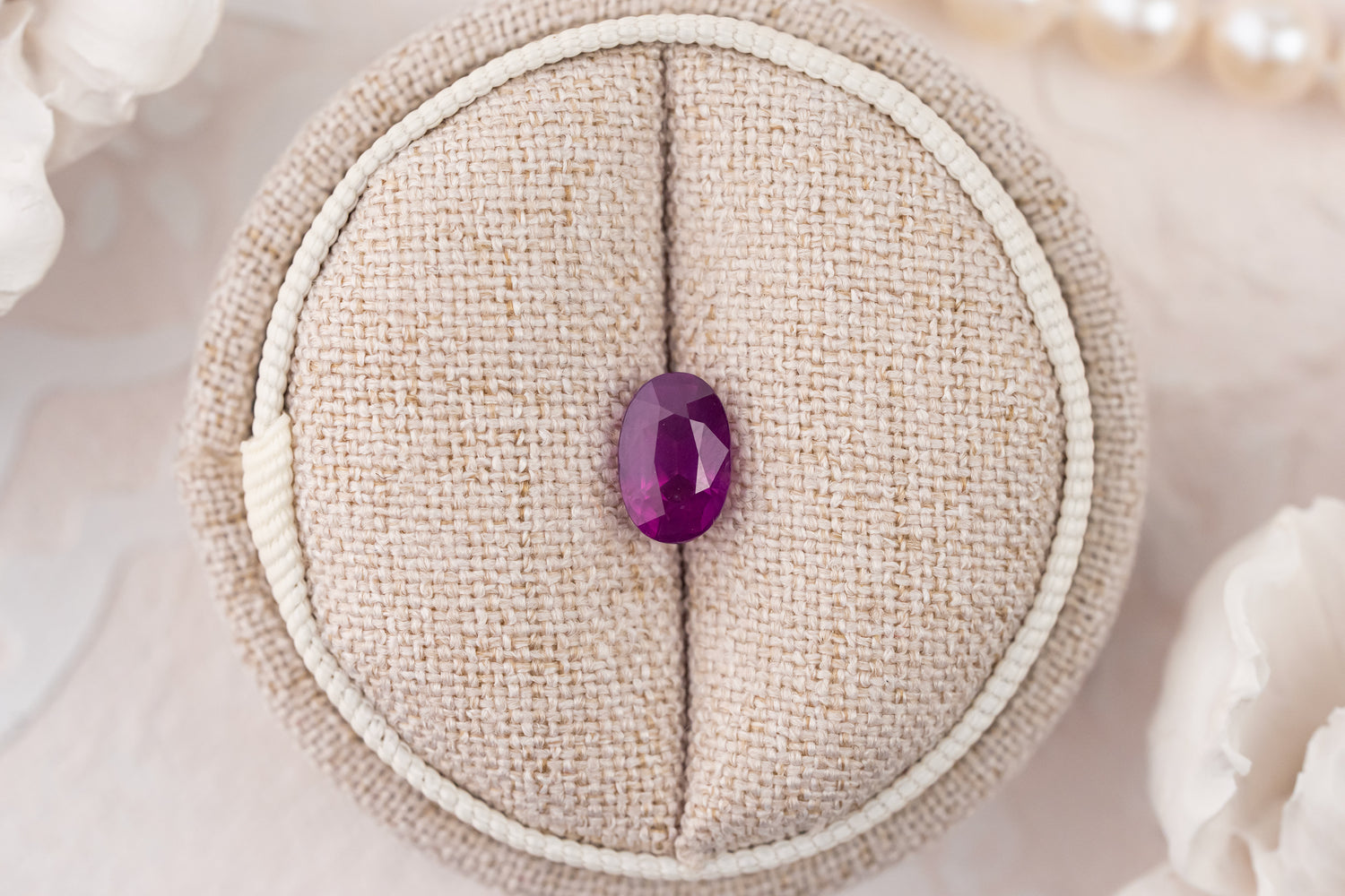 1.84 CT Oval Pinkish Red Sapphire