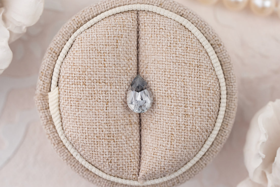 1.7 CT Pear Pastel Blue Sapphire