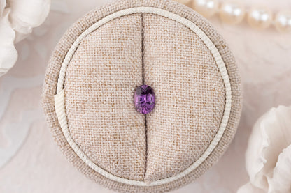 0.89 CT Oval Purple Sapphire