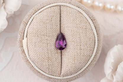 1.57 CT Pear Grape Purple Sapphire