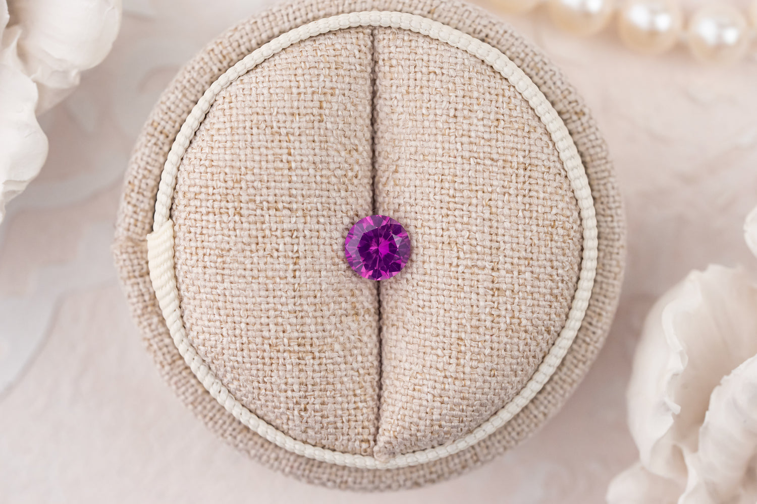 0.89 CT Round Magenta Sapphire