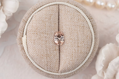 1.23 CT Oval Peachy Apricot Sapphire