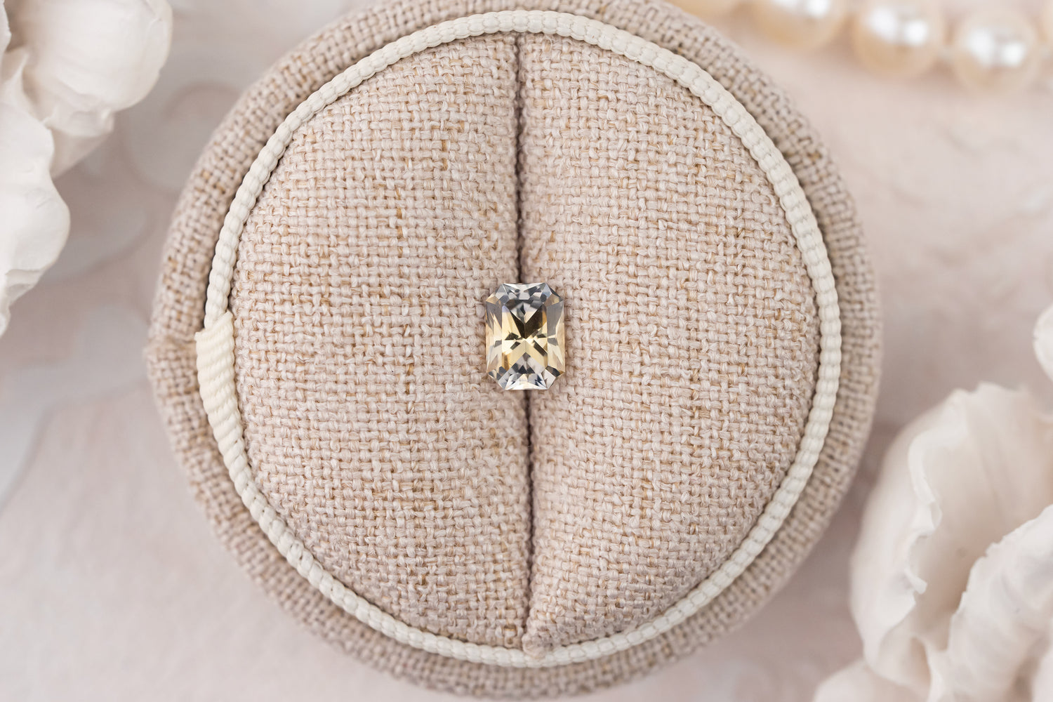 1.09 CT Radiant Bicolor Blue/Golden Sapphire