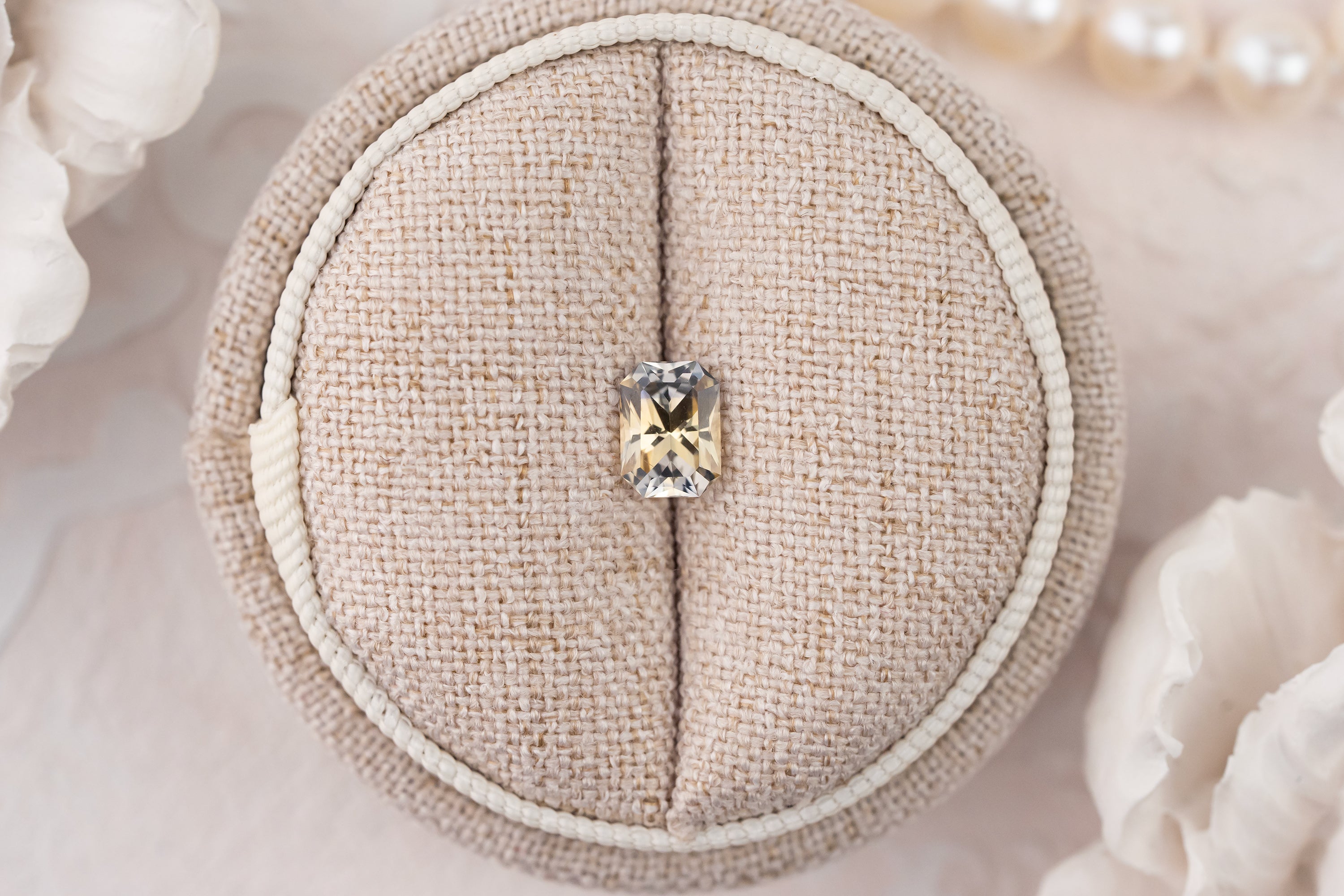 1.09 CT Radiant Bicolor Blue/Golden Sapphire