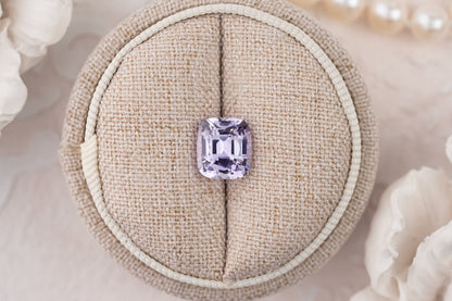 3.48 CT Cushion Pastel Purple Sapphire