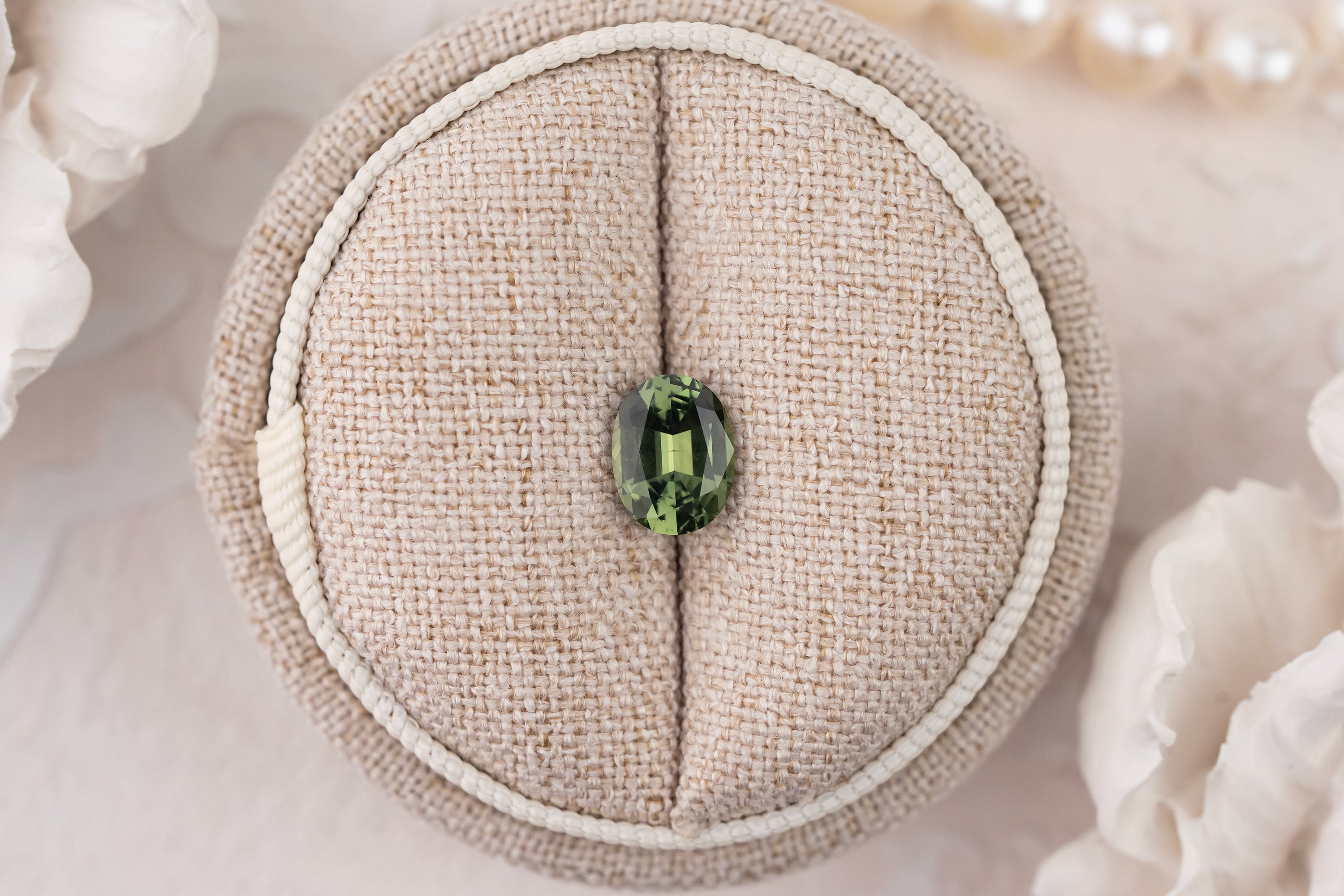 1.64 CT Oval Green Sapphire