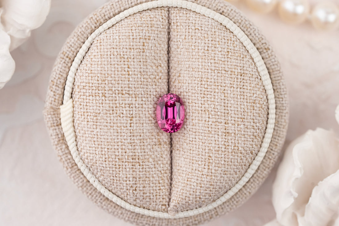 1.41 CT Oval Pink Sapphire - Lavender Creek Gems 