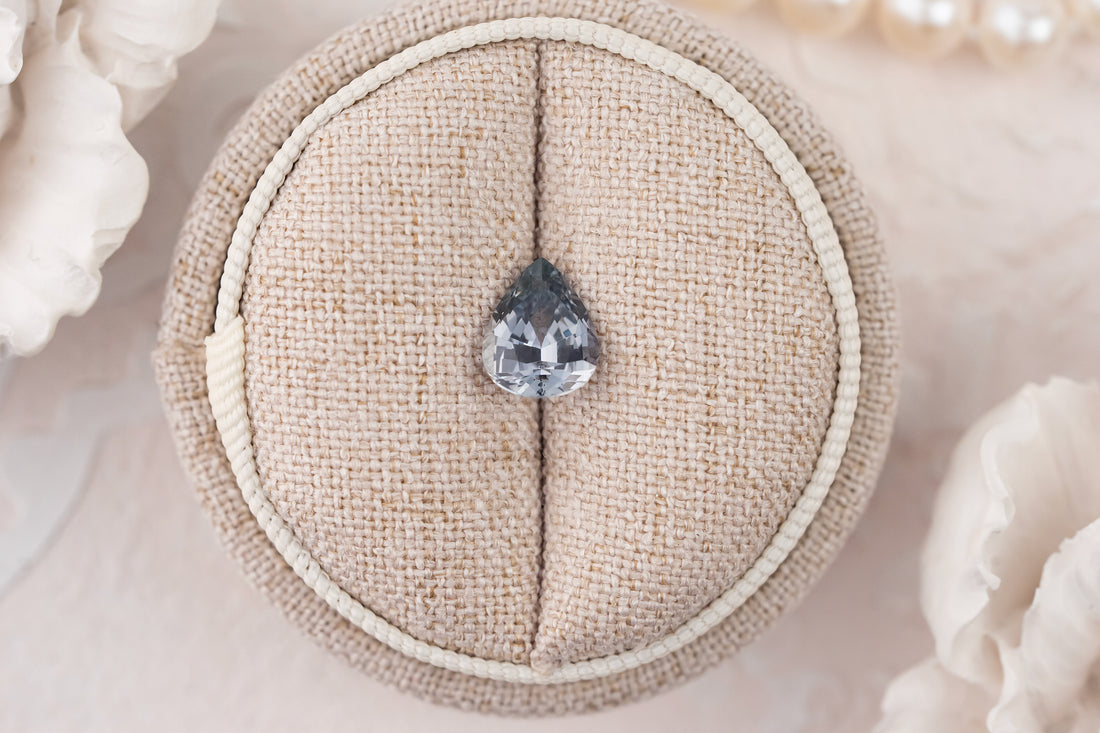 2.24 CT Pear Light Blue Sapphire - Lavender Creek Gems 