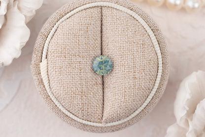 1.42 CT Round Opalescent Light Blue Sapphire - Lavender Creek Gems 