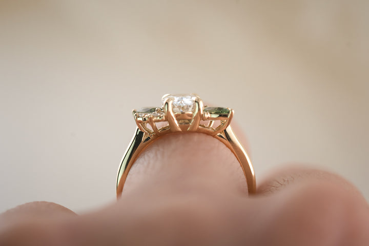 The Fleur 1.24 CT Oval Diamond Ring