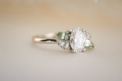 The Fleur 1.22 CT Oval Diamond Ring - Lavender Creek Gems 