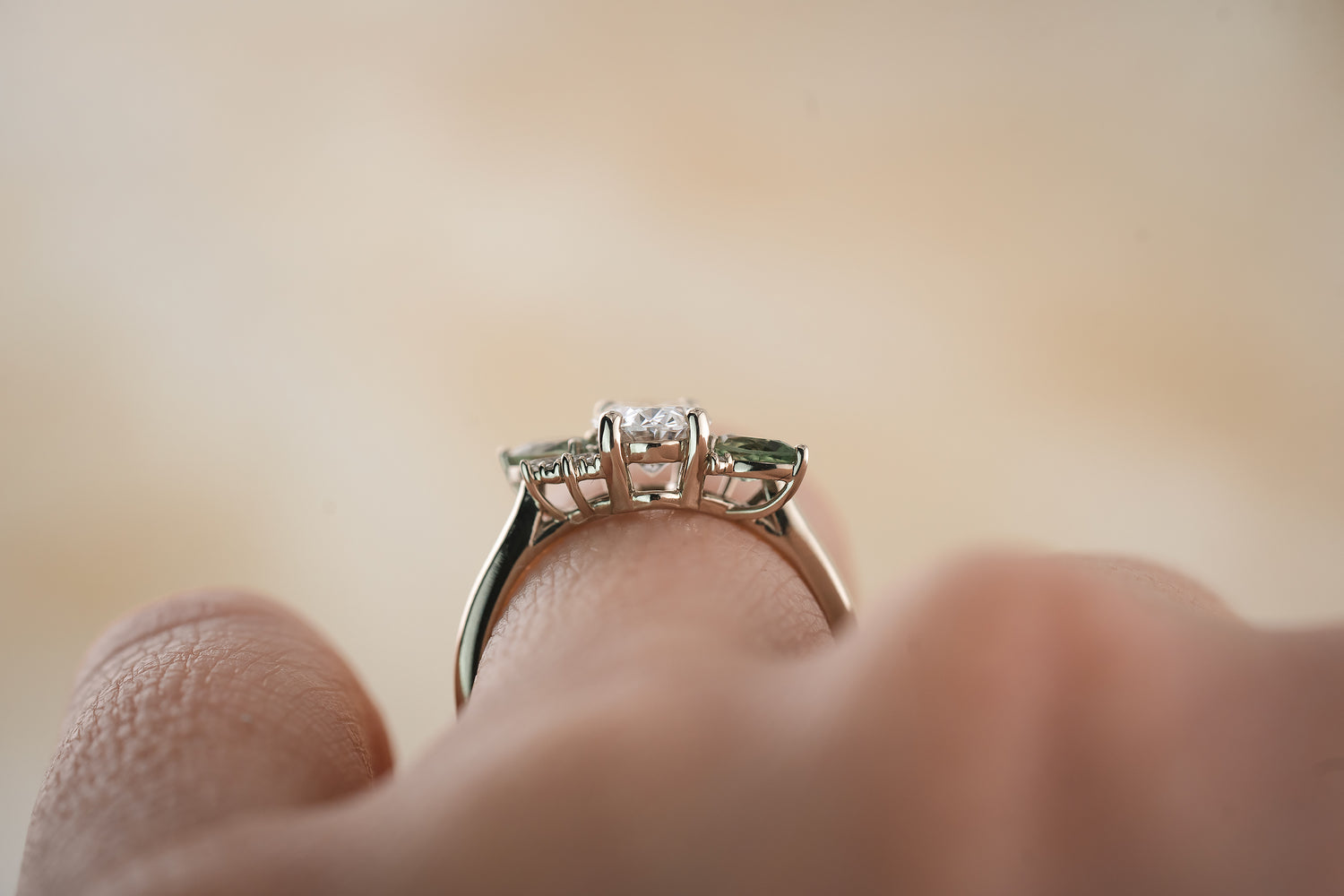 The Fleur 1.22 CT Oval Diamond Ring - Lavender Creek Gems 
