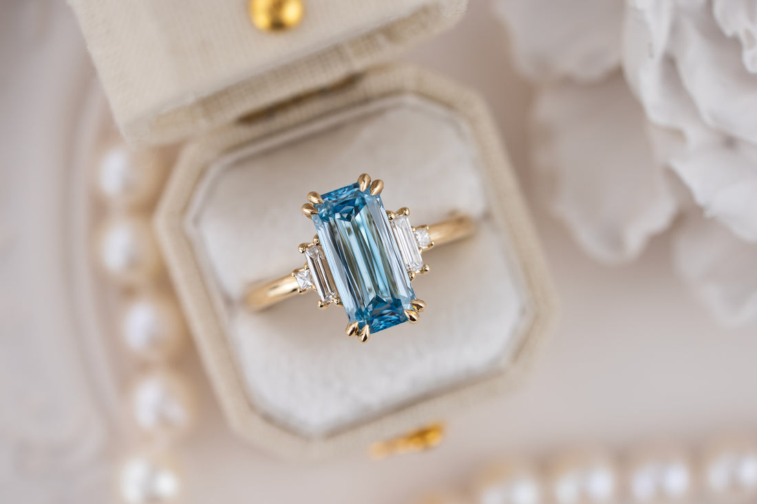 The Mira Ring | 2.9 CT Elongated Scissor Cut Diamond - Lavender Creek Gems 