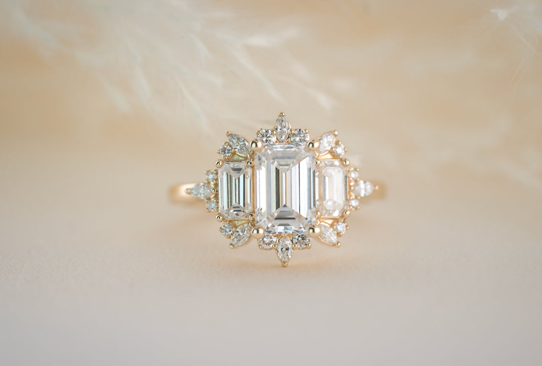 The Marial 1.59 CT Emerald Cut Diamond Ring - Lavender Creek Gems