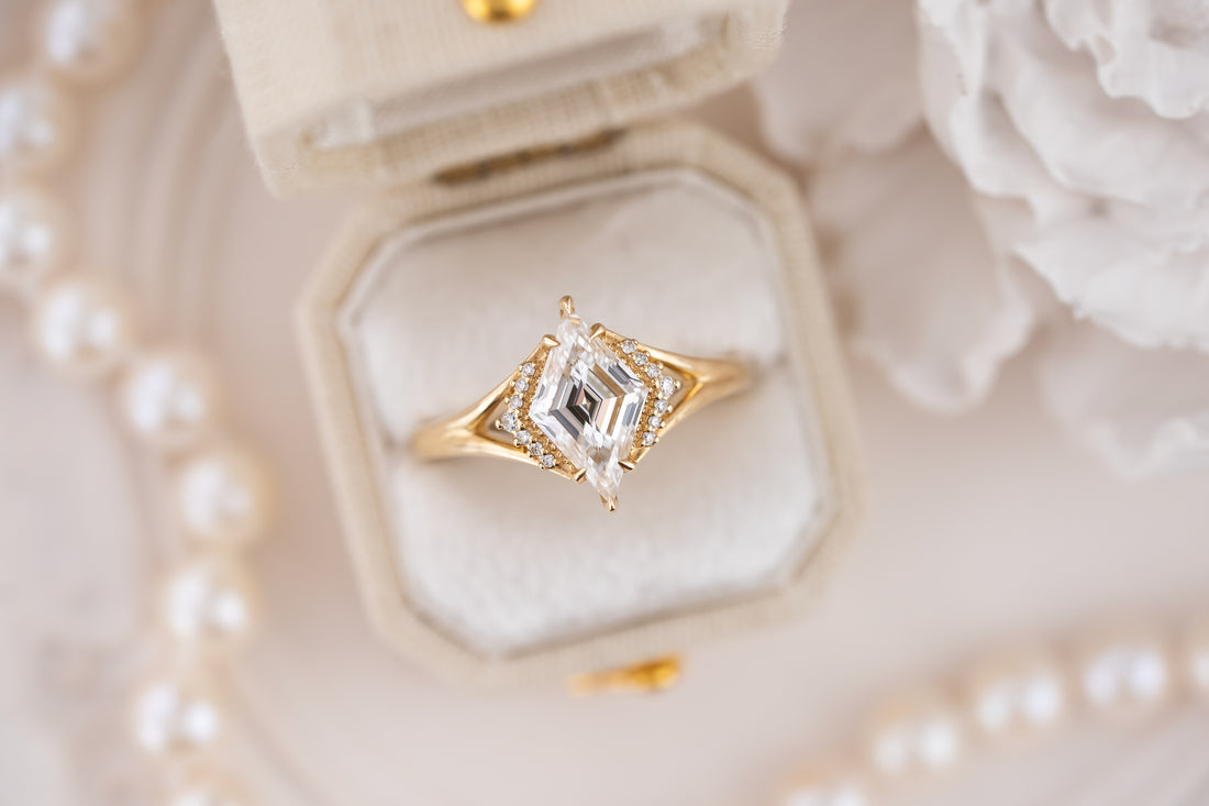 The Serendipity Ring | 1.45 CT Lozenge Cut Diamond - Lavender Creek Gems 